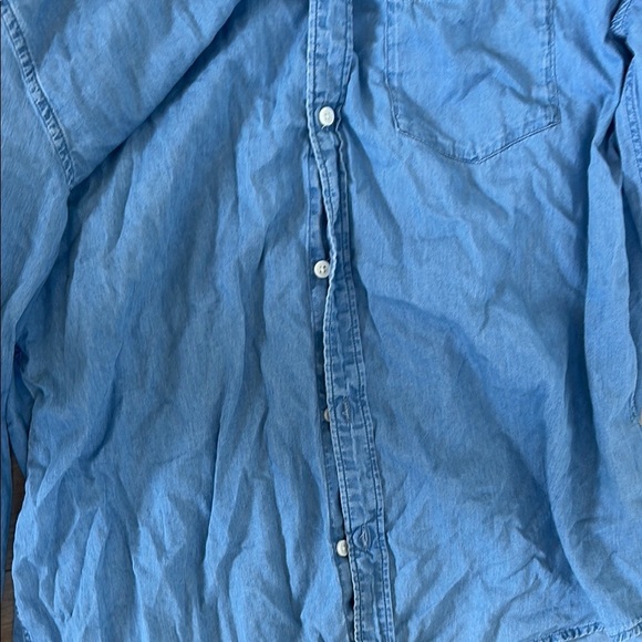 H&M Blue Casual Button Down Shirt - Picture 4 of 7